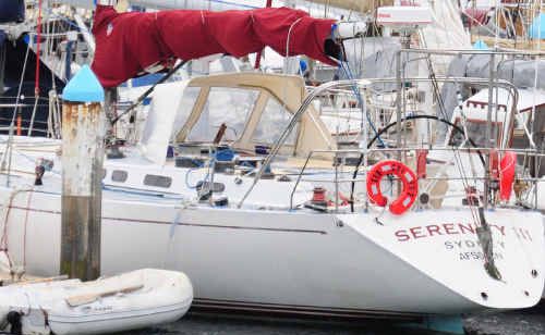Rescue services responding to an emergency beacon yesterday later found the ‘stricken vessel’ docked in the harbour. Rescue services responding to an emergency beacon yesterday later found the ‘stricken vessel’ docked in the harbour.